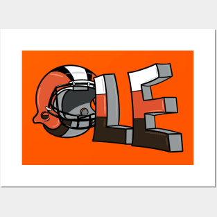 Cleveland Football 3D Posters and Art